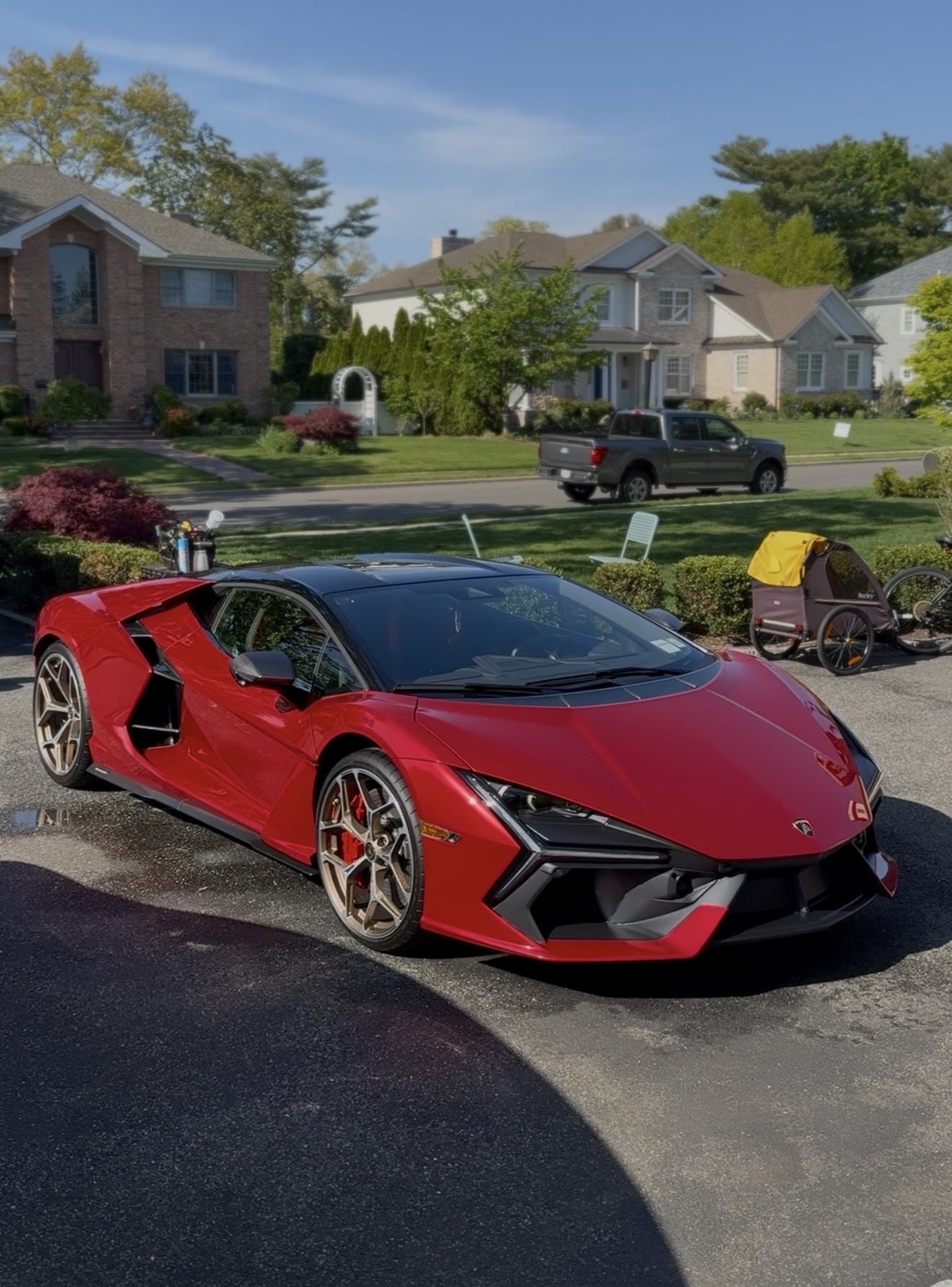 Red sports car detailed by FM Car Detailing